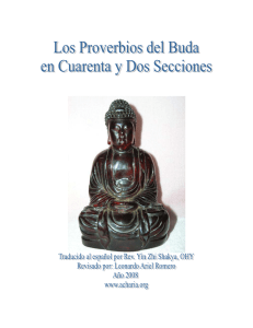 Los Proverbios del Buda en Cuarenta y Dos Secciones