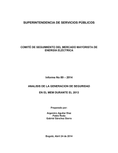 Informe 89 - Superintendencia de Servicios Públicos