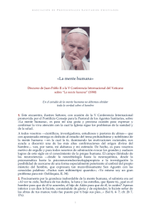 La mente humana (Juan Pablo II 1990).