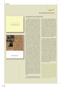 30 LIBROS Por: José María Sotomayor A propósito de una exposición