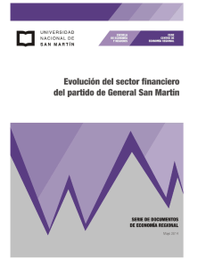 Evolución del sector financiero del partido de General San Martín