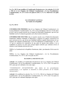 Ley 145-11 - Tribunal Constitucional de la República Dominicana