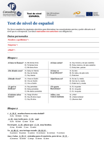 Test de nivel de español