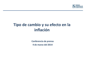 Tipo de cambio y su efecto en la inflación