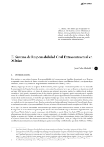 El Sistema de Responsabilidad Civil Extracontractual en México