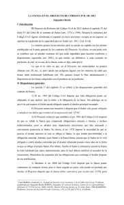 “La Fianza en el Proyecto de Código Civil de 2012”.