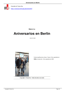 Aniversarios en Berlín