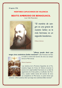 Beato Ambrosio de Benaguacil y 16 compañeros