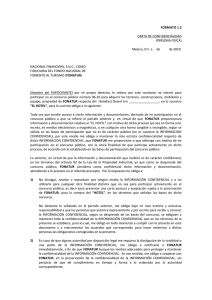 FORMATO 1.3 CARTA DE CONFIDENCIALIDAD