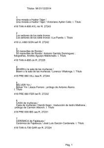 Títulos MI 01/12/2014 1 Una mirada a Huétor Tájar / Una mirada a