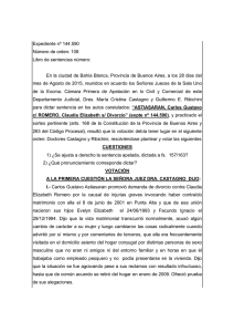 Sentencia divorcio - Poder Judicial de la Provincia de Buenos Aires