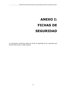 ANEXO I: FICHAS DE SEGURIDAD