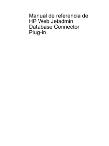 HP Web Jetadmin Database Connector Plug