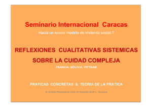 Seminario Internacional Caracas Hacia un nuevo modelo de