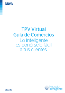 TPV Virtual de BBVA. Guía de Comercios