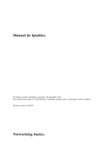 Manual de Iptables. Networking basics.