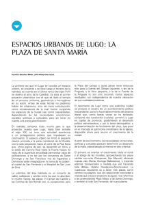 espacios urbanos de lugo: la plaza de santa maría