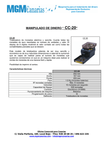 MANIPULADO DE DINERO “ CC-20"