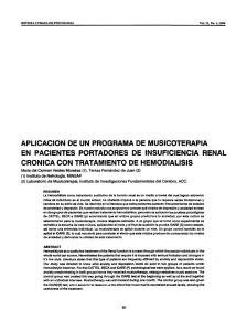 aplicación de un programa de musicoterapia en pacientes