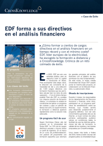 Edf forma a sus directivos en el análisis financiero E