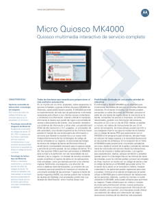 Quiosco multimedia interactivo de servicio completo MK4000 Micro