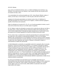 44-M-94. Méndez - Centro de Documentación Judicial