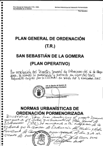 Plan Operativo (Ordenación Pormenorizada).