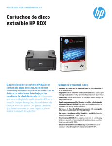 Cartuchos de disco extraíble HP RDX