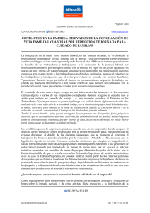 conflictos en la empresa derivados de la conciliación de