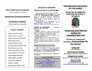 Derecho Administrativo - Universidad de los Llanos