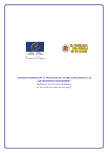 Convenio Europeo para Protección de los DDHH y de las