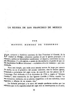 AnalesIIE20, UNAM, 1952. La Iglesia de San Francisco de México