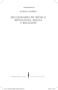 DICCIONARIO DE MÚSICA MITOLOGÍA, MAGIA Y RELIGIÓN