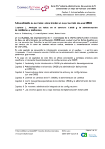 Capítulo 2: Anticipe las fallas en el servicio: CMDB y Administración