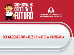 Obligaciones Formales en Materia Tributaria.