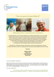 Tras los pasos de Juan Pablo II