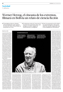 Werner Herzog, el cineasta de los extremos, filmará