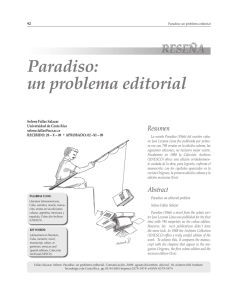 Paradiso: un problema editorial
