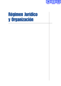 Régimen Jurídico y Organización