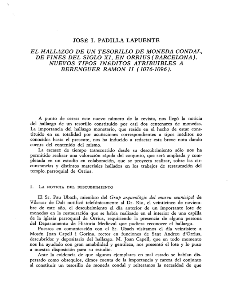 Nuevos Tipos In ditos Atribuibles