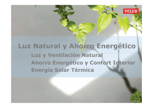 Luz Natural y Ahorro Energético - Colegio Oficial de Aparejadores