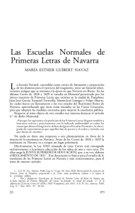 Las escuelas normales de primeras letras de Navarra