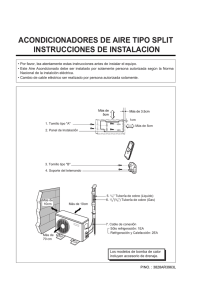 acondicionadores de aire tipo split instrucciones de instalacion