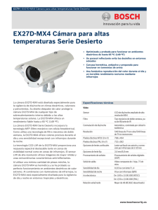EX27D-MX4 Cámara para altas temperaturas Serie Desierto