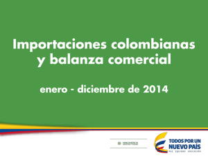 Informe de importaciones a diciembre de 2014