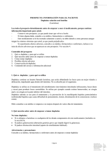 Prospecto - Agencia Española de Medicamentos y Productos