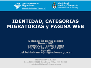 Presentación de PowerPoint - Dirección Nacional de Migraciones