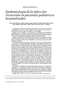 Epidemiología de la infección recurrente en pacientes pediátricos