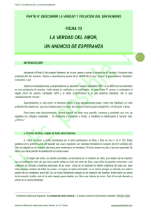 la verdad del amor, un anuncio de esperanza