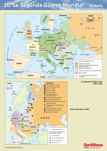 mapa la segunda guerra mundial